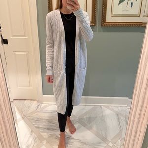 Marigot 100% cashmere grey sweater coat size medium M